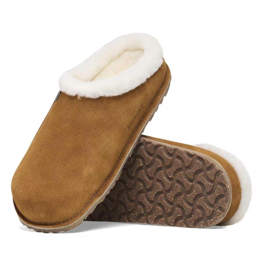 NEW BIRKENSTOCK unisex zermatt slippers in mink